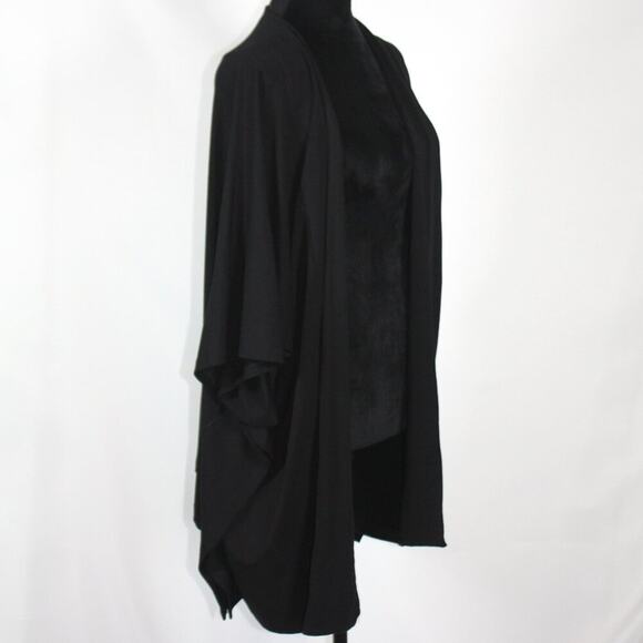 Heidi Houston Black Open Front Cardigan Size Small - Picture 3 of 8